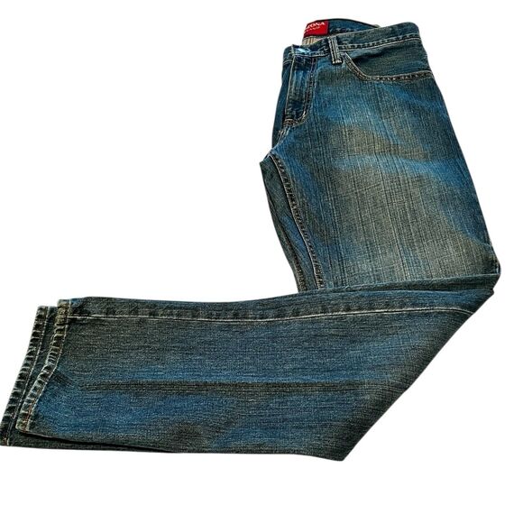 Arizona Jean Co Mens Relaxed Straight Jeans 32x34 Med Wash EUC - Picture 2 of 10